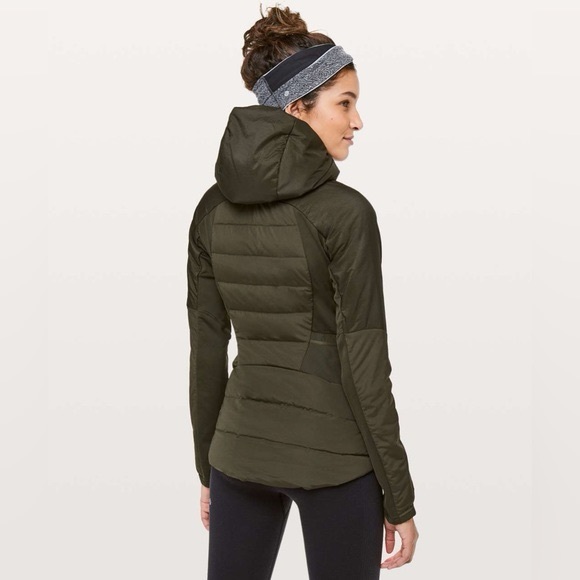 Lululemon athletica Down For It All Jacket Dark Olive Size 6 | Running Primaloft - Picture 7 of 17
